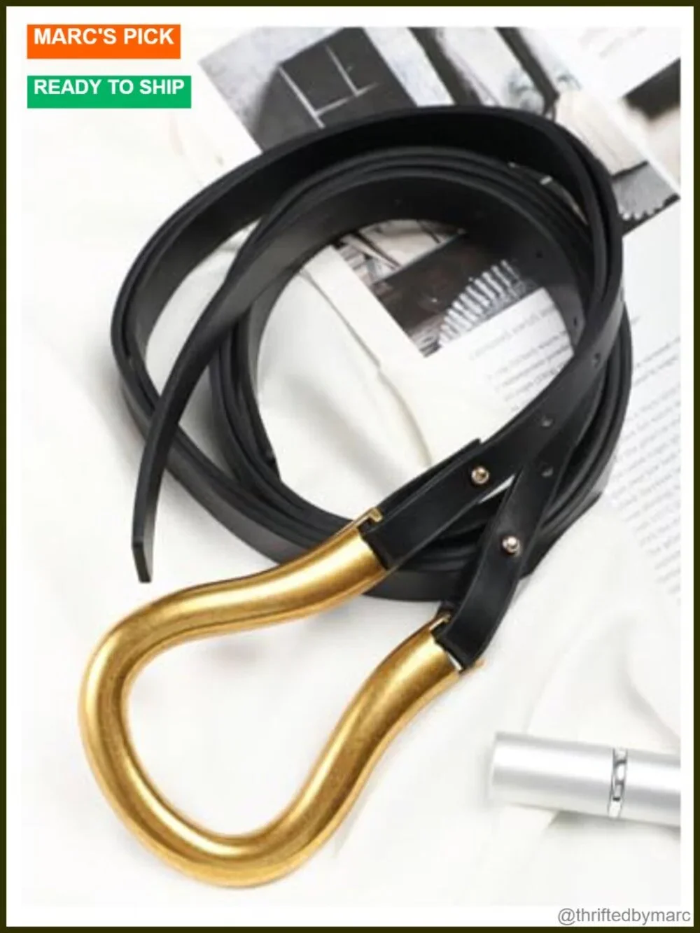 Women's Renaissance PU Leather Belt with Ring Buckle for Cosplay